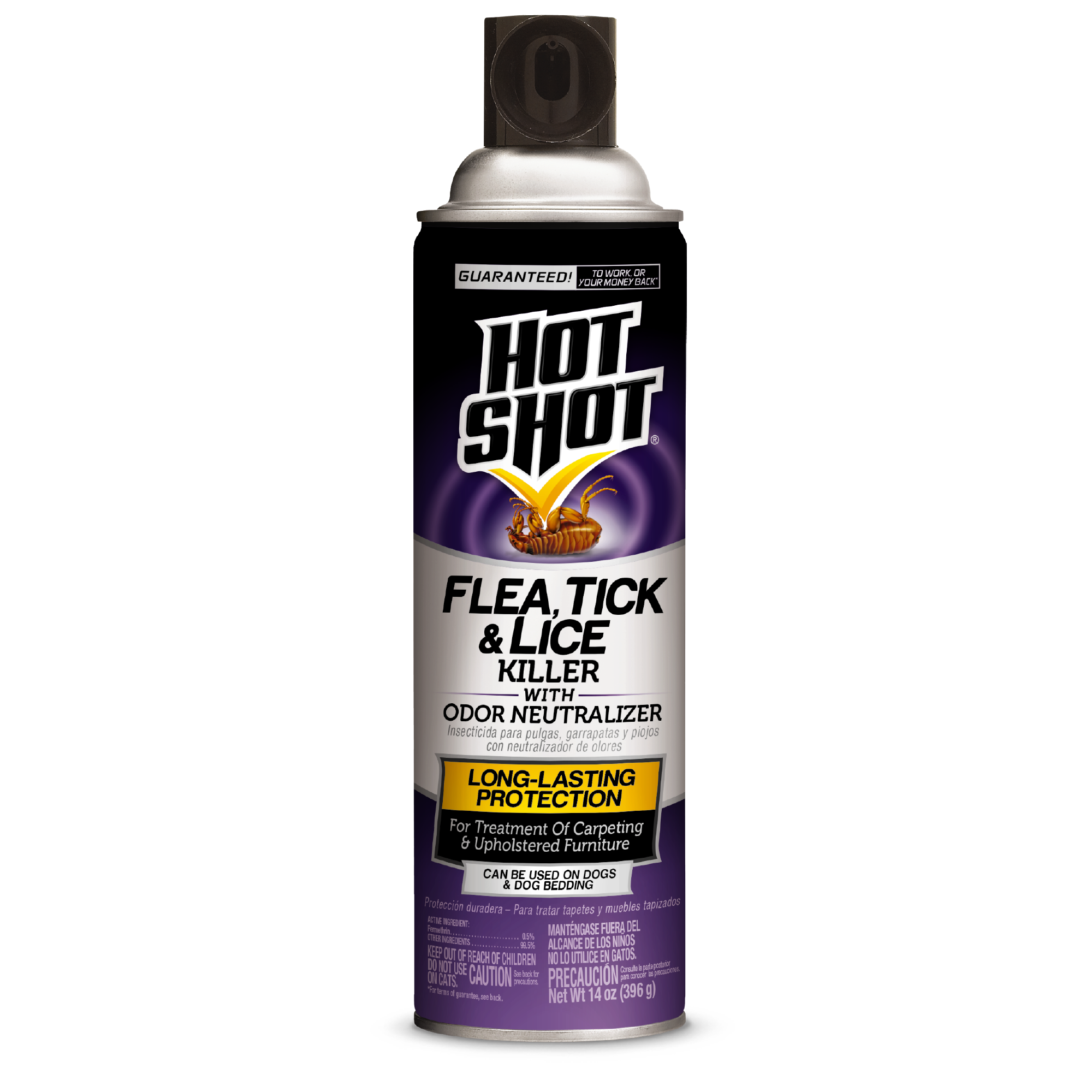 Flea Tick Lice Killer With Odor Neutralizer Aerosol Hot Shot